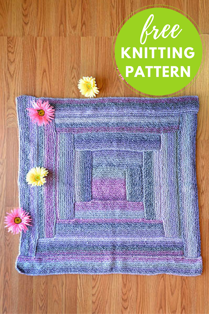 Baby blocks blanket knitting pattern sale